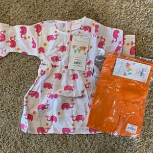 Orange & Pink Masala 12-18 MO Infant Set